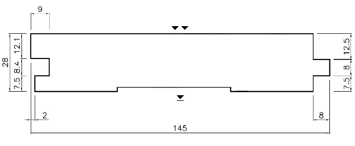 DESKA PODŁOGOWA MALOWANA ARKTIK LIMESTONE HLL/OT 28X145 KLASA AB ŚWIERK - obrazek 4